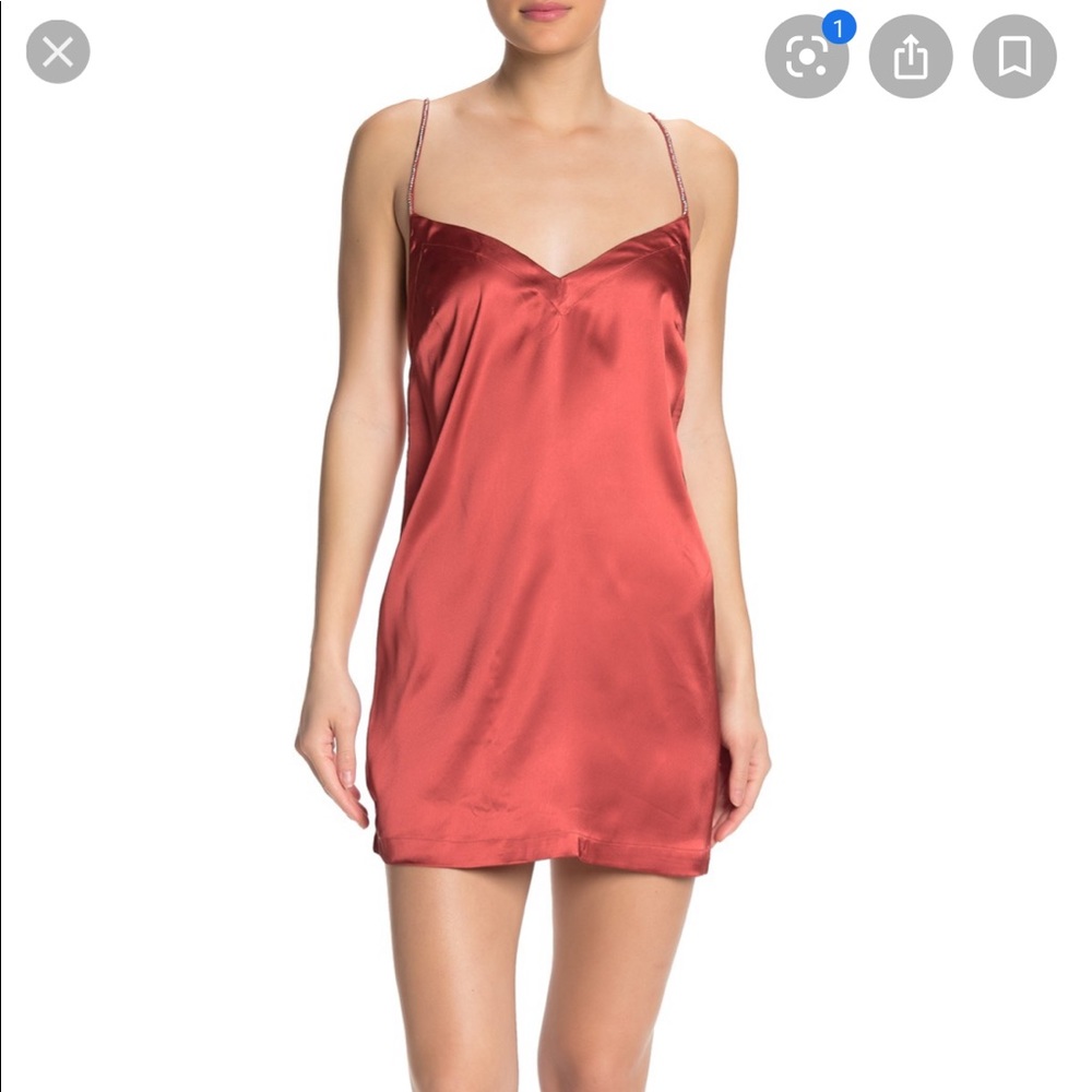 Free people darling satin chemise